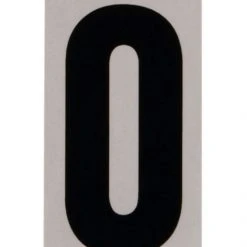 Hillman 5" Reflective Adhesive House Number, Black/Silver -Lawn & Garden shop 0 2 2 1
