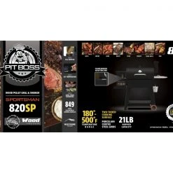 Pit Boss Sportsman Wood Pellet Grill PB820SP -Lawn & Garden shop 10537 pb820sp pop innerhood 1