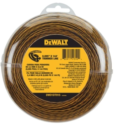 DeWalt 144' Spool 0.095" Trimmer Line DeWalt 144' Spool 0.095" Trimmer Line -Lawn & Garden shop 13951682