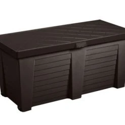 Gracious Living 65.5 Gallon Deck Box-Earth