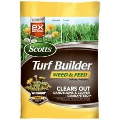 Scotts Turf Builder Weed & Feed Fertilizer, Covers 5,000-Sq. Ft.