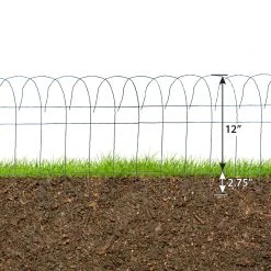 Origin Point Garden Craft 14" x 20' Scroll Top Rolled Garden Border -Lawn & Garden shop 19000114 3