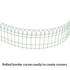 Origin Point Garden Craft 14" x 20' Scroll Top Rolled Garden Border -Lawn & Garden shop 19000114 4