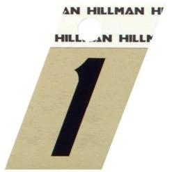 Hillman 1.5" Adhesive Angle-Cut House Number, Black/Gold 3 Hillman 1.5" Adhesive Angle-Cut House Number, Black/Gold -Lawn & Garden shop 1 2 2
