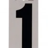 Hillman 5" Reflective Adhesive House Number, Black/Silver -Lawn & Garden shop 1 3 1 1