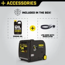 Champion 4500-Watt Dual Fuel Inverter Generator -Lawn & Garden shop 200991 4