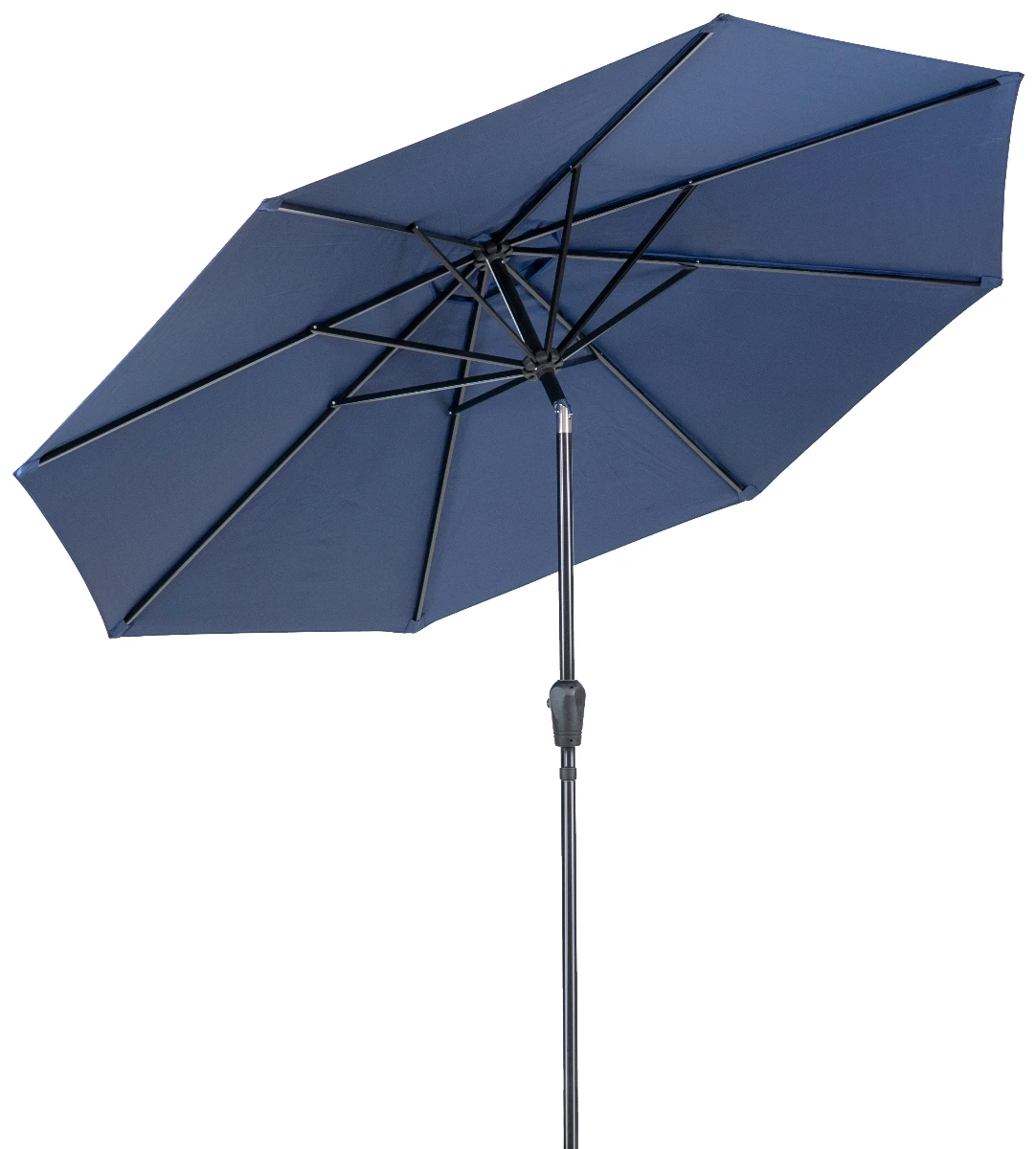 Sunray 9' Blue Market Umbrella with Crank Sunray 9' Blue Market Umbrella with Crank -Lawn & Garden shop 201004 9ft market umbrella open navy sq 1