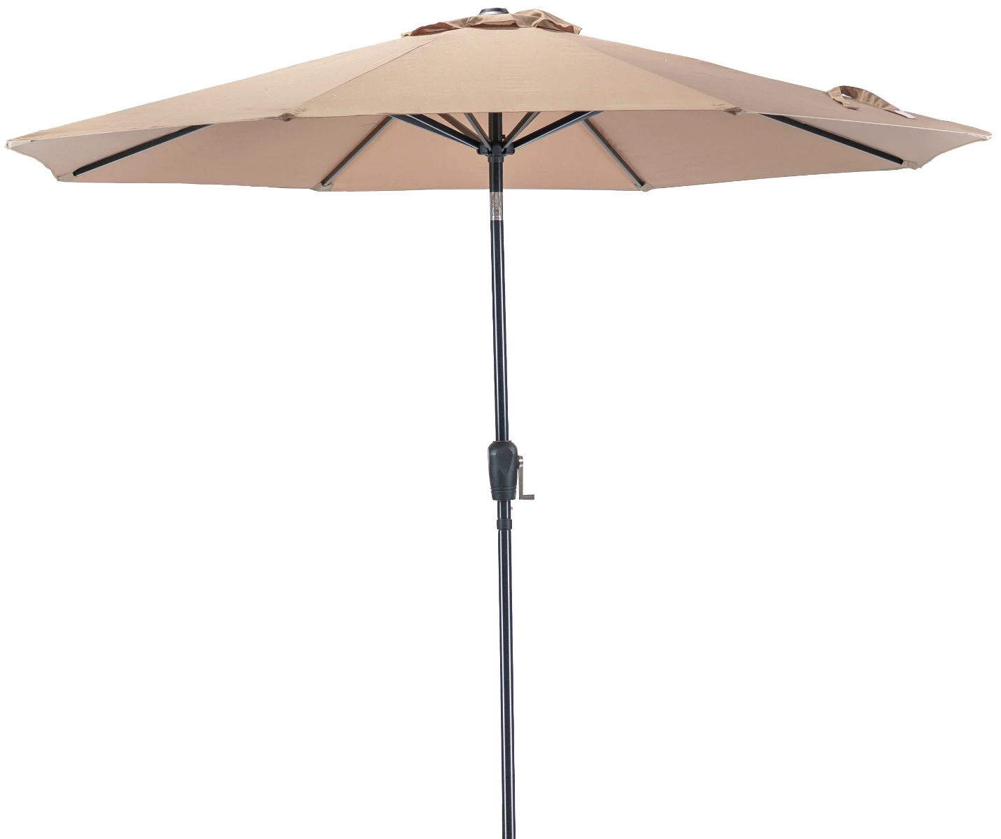 Sunray 9' Tan Market Umbrella with Crank Sunray 9' Tan Market Umbrella with Crank -Lawn & Garden shop 201006 9ft market umbrella open taupe 1 1