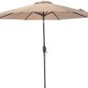 Sunray 9' Tan Market Umbrella with Crank 2 Sunray 9' Tan Market Umbrella with Crank -Lawn & Garden shop 201006 9ft market umbrella open taupe 1