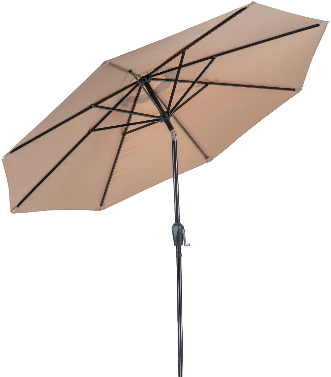 Sunray 9' Tan Market Umbrella with Crank Sunray 9' Tan Market Umbrella with Crank -Lawn & Garden shop 201006 9ft market umbrella taupe 1 1
