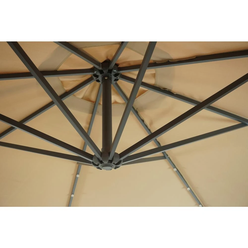 Sunray 10' Offset Umbrella with LED Lights Sunray 10' Offset Umbrella with LED Lights -Lawn & Garden shop 201020 2