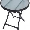 Sunray Glass Folding Patio Table