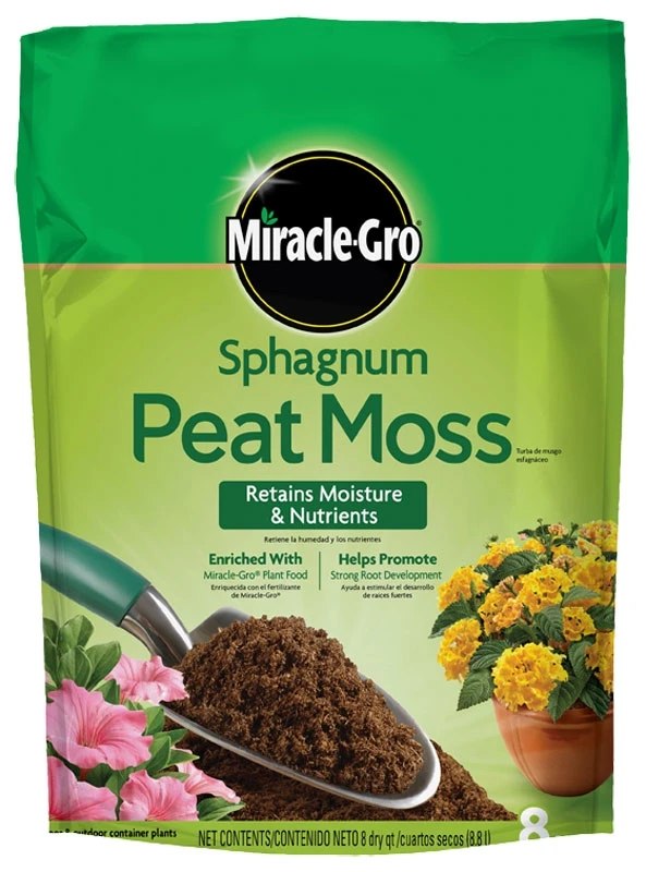 Miracle-Gro Sphagnum Peat Moss - 8 Qt Miracle-Gro Sphagnum Peat Moss - 8 Qt -Lawn & Garden shop 21120026