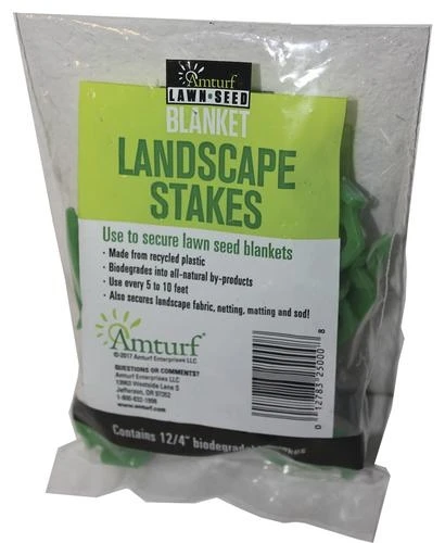 Amturf 5” Biodegradable Lawn Blanket Stakes - 12 Pack Amturf 5” Biodegradable Lawn Blanket Stakes - 12 Pack -Lawn & Garden shop 25000 2 1