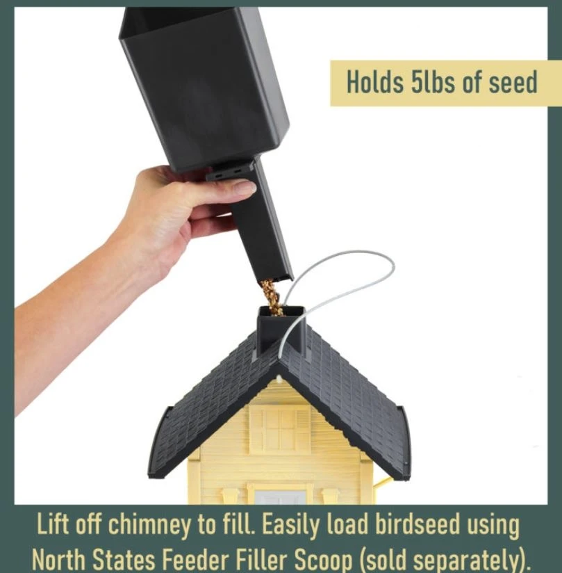 Yellow Cottage Birdfeeder 5 Yellow Cottage Birdfeeder - Image 3