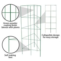 Origin Point Garden Craft GroTall 47" x 18" Tomato Trellis -Lawn & Garden shop 26450032 5 1
