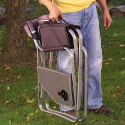 Coleman Aluminum Deck Chair with Table -Lawn & Garden shop 2681362 2 1