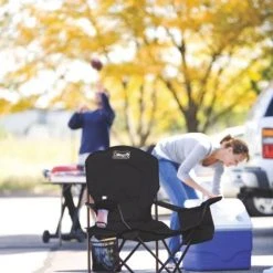 Coleman Cooler Quad Chair, Black -Lawn & Garden shop 2682004 3 1