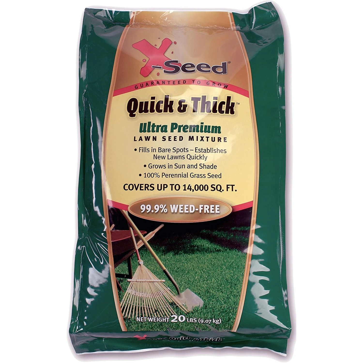 X-Seed 20lb Bag Quick & Thick Ultra Premium Grass Seed 3 X-Seed 20lb Bag Quick & Thick Ultra Premium Grass Seed