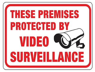 8.5" x 12" Red & Black Video Surveillance Sign 8.5" x 12" Red & Black Video Surveillance Sign -Lawn & Garden shop 29870018 1 1