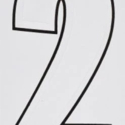 Hillman 3" Adhesive House Number, White -Lawn & Garden shop 2 1 1