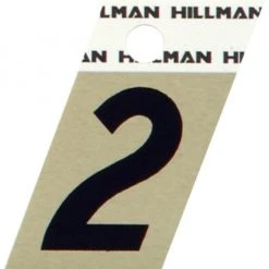 Hillman 1.5" Adhesive Angle-Cut House Number, Black/Gold 4 Hillman 1.5" Adhesive Angle-Cut House Number, Black/Gold -Lawn & Garden shop 2 1 2 1
