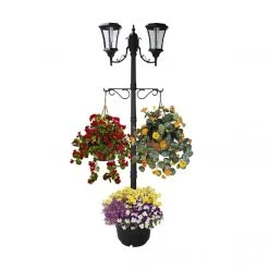 Sun-Ray Solar Lamp Post/Planter, 7' 3 Sun-Ray Solar Lamp Post/Planter, 7' -Lawn & Garden shop 302003 martens lamp post planter 1 2