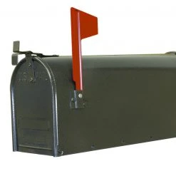 Fulton Standard Post Mailbox - Gun Metal Silver