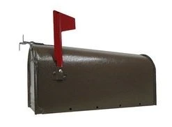 Fulton Standard Post Rural Mailbox - Brown