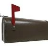 Fulton Standard Post Rural Mailbox - Brown -Lawn & Garden shop 3040009 1