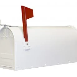 Fulton Standard Post Rural Mailbox - White