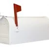 Fulton Standard Post Rural Mailbox - White -Lawn & Garden shop 3040010 1
