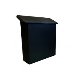 Fulton Large Vertical Wall Mount Mailbox - Black