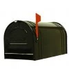 Fulton Extra Large Post Rural Mailbox - Black -Lawn & Garden shop 3040041 1