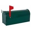 Fulton Standard Post Rural Mailbox - Green -Lawn & Garden shop 3040067 1