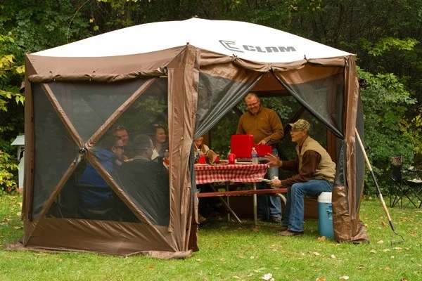 Clam Brown/Tan Quick Set Pavilion Screen Tent Clam Brown/Tan Quick Set Pavilion Screen Tent -Lawn & Garden shop 3200145 6 1