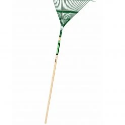 Truper Tru Tough 22" Steel Leaf Rake w/ 48" Handle -Lawn & Garden shop 37700632 2 1