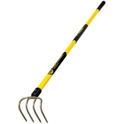 Truper Tru Pro 4-Tine Forged Cultivator w/ 60" Fiberglass Handle