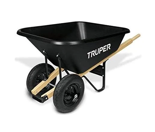 Truper Tools 33611 / TP-8-8 ft3 Poly Tray Wheelbarrow, Block Tires Truper Tools 33611 / TP-8-8 ft3 Poly Tray Wheelbarrow, Block Tires -Lawn & Garden shop 37701356 1