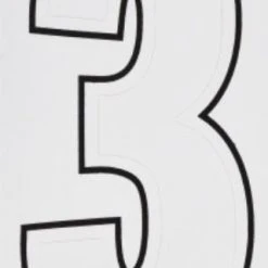 Hillman 3" Adhesive House Number, White -Lawn & Garden shop 3 2
