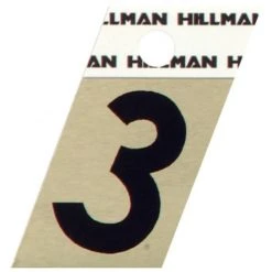 Hillman 1.5" Adhesive Angle-Cut House Number, Black/Gold 5 Hillman 1.5" Adhesive Angle-Cut House Number, Black/Gold -Lawn & Garden shop 3 2 1 1