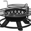 Red Mountain Valley 47" Black Steel Wood-Burning Fire Pit 1 Red Mountain Valley 47" Black Steel Wood-Burning Fire Pit -Lawn & Garden shop 41k4zhunhsl ac 1