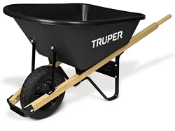 Truper 6 cu. Ft. Poly Wheelbarrow Truper 6 cu. Ft. Poly Wheelbarrow -Lawn & Garden shop 467 1