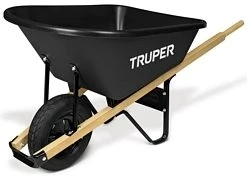 Truper 6 cu. Ft. Poly Wheelbarrow