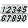 Hillman 1 1/2" Black/Silver Reflective Angle-Cut Number Mailbox Stickers -Lawn & Garden shop 47810499 1 1