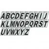Hillman 1 1/2" Black/Silver Reflective Angle-Cut Letter Mailbox Stickers