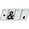 Hillman 1 1/2" Black/Silver Reflective Angle-Cut Punctuation Mailbox Stickers -Lawn & Garden shop 47810813 1 1