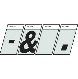 Hillman 1 1/2" Black/Silver Reflective Angle-Cut Punctuation Mailbox Stickers Hillman 1 1/2" Black/Silver Reflective Angle-Cut Punctuation Mailbox Stickers -Lawn & Garden shop 47810813 1 1