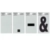Hillman 2" Black/Silver Reflective Punctuation Mailbox Stickers -Lawn & Garden shop 47811498 1 1
