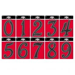 Hillman 5.5" Plastic Reflective House Numbers 845892 0